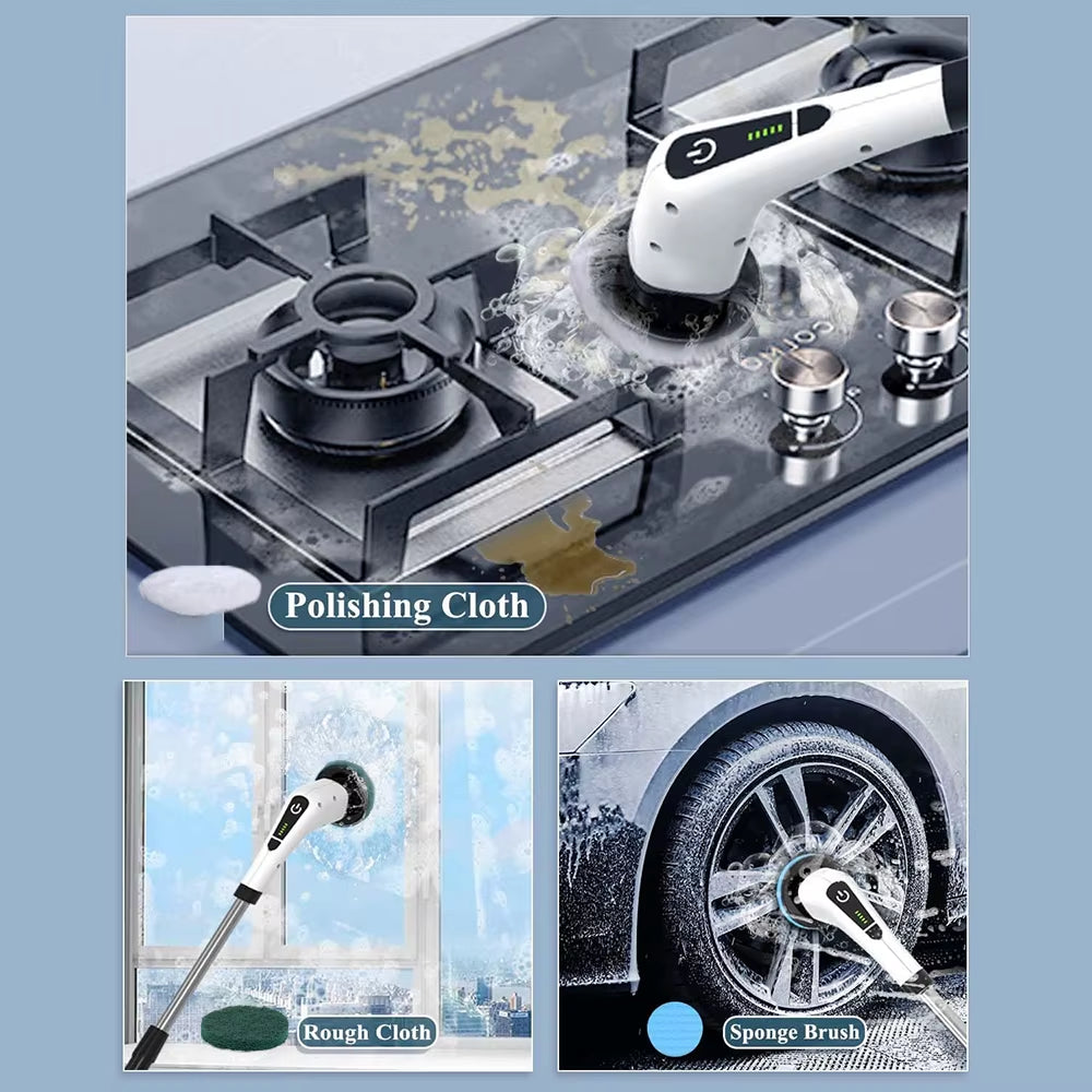 18PCS Replaceable Brush Heads Accessory Kit, Suitable for Electric Rotary Scrubbers, Cleaning Accessories, Cleaning Supplies